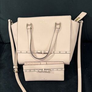 Kate Spade Blush Satchel and Wallet
